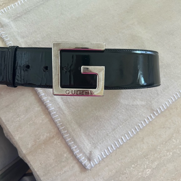 Authentic Vintage 90’s GUCCI PATENT Leather Belt - Picture 2 of 7